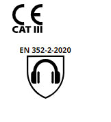 BOUCHON D'OREILLE RÉUTILISABLE AVEC BANDE SNR 21 DB